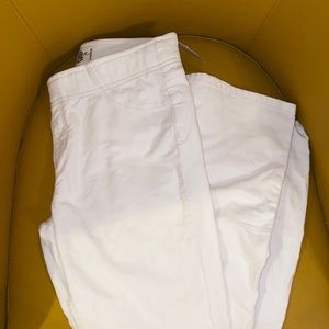 Free people white cream flare bell bottom pants corduroy stretchy